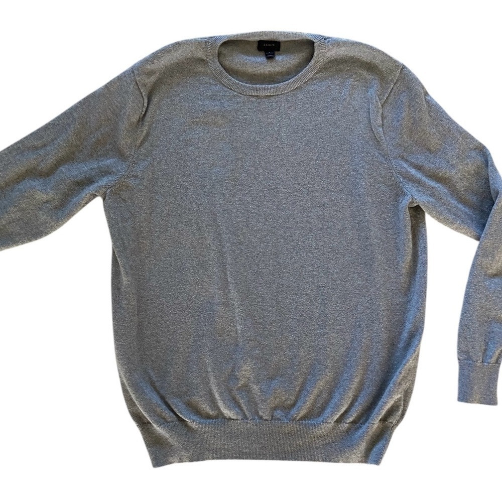 J Crew gray cotton sweater size L
